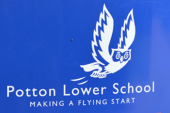 Potton Lower School sign